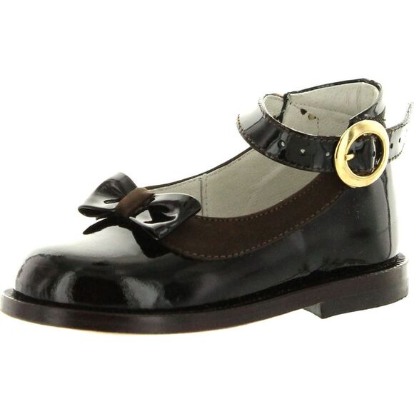 Oxford 62-2292 Brown ToddlerG flats-shoes 23 NEW - Picture 1 of 2